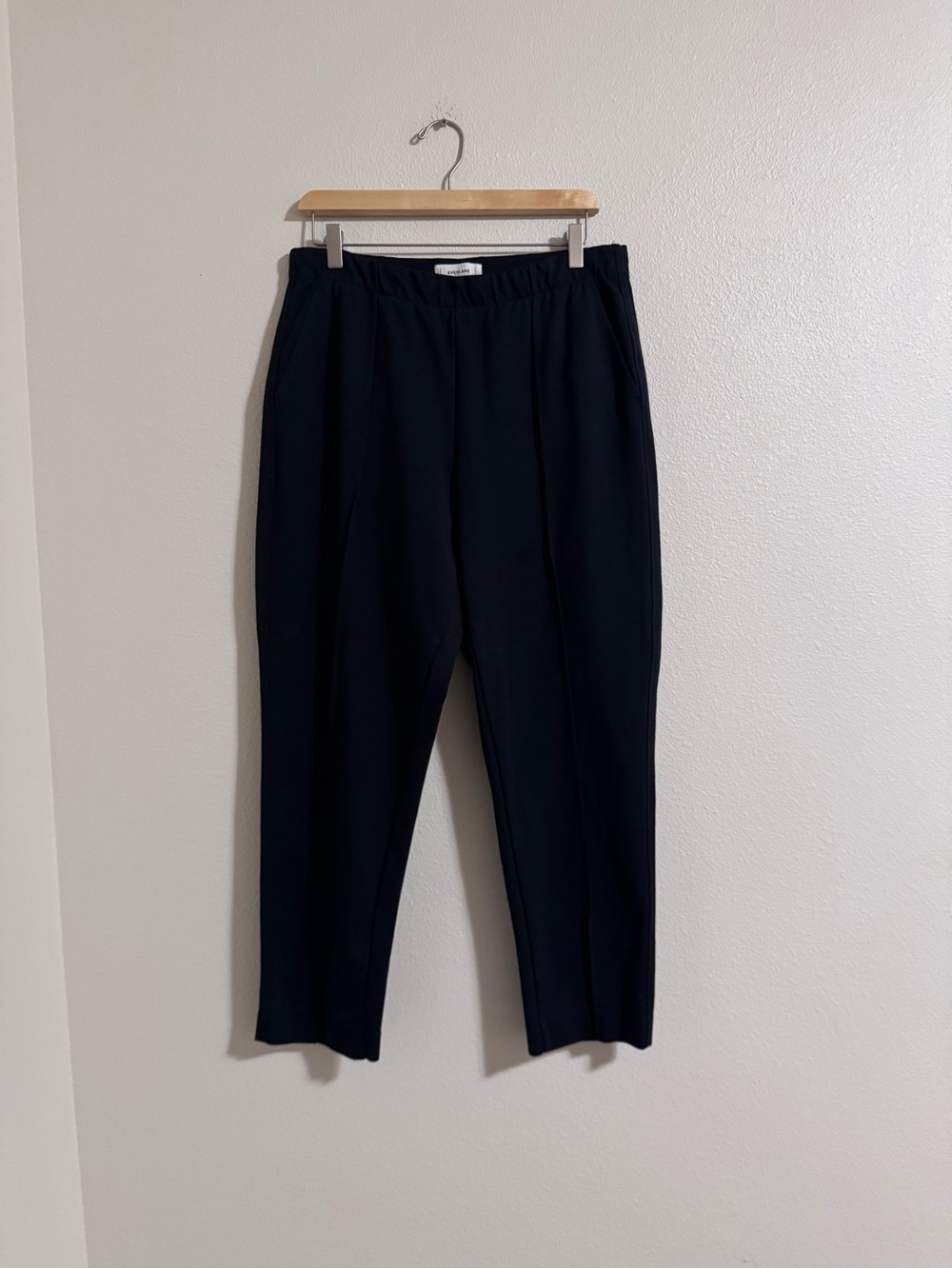 Everlane Black Elastic-Waist Dress Pants